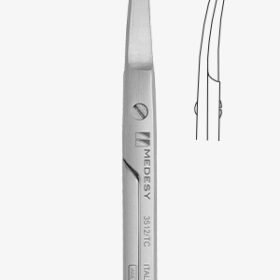 Käärid 3512/TC Iris 115mm kaarjas Tungsten Carbid teradega