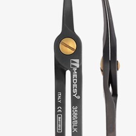 Käärid 3586/BLK Hi-Tech kirurgilised 115mm kaarjas