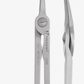 Käärid 3588 Hi-Tech kirurgilised 130mm kaarjas